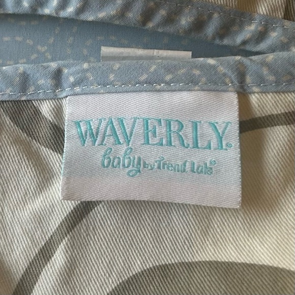 Trend Lab Baby Diaper Stacker Waverly Pattern Blue, Cream. Orange Floral - Picture 4 of 4